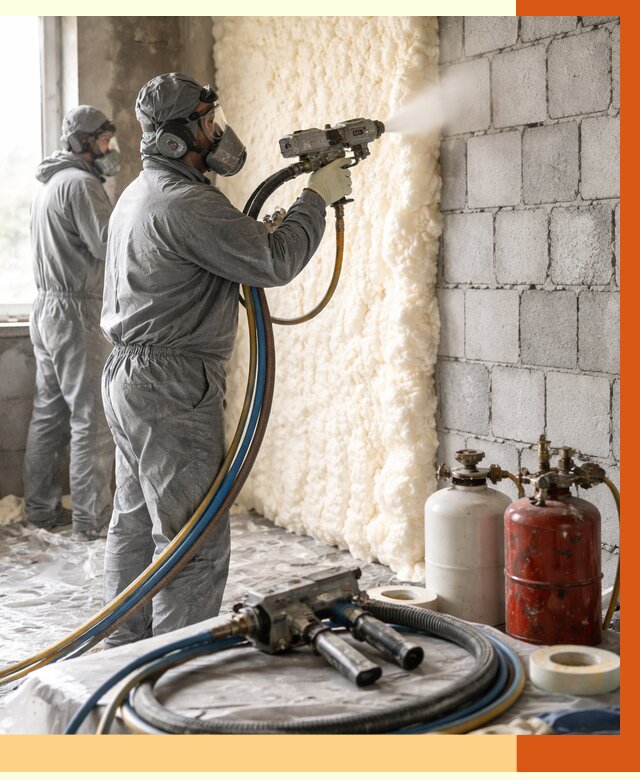 Утепление блочной стены ППУ в Глазове от 4336 руб./м² — ТепломастерГлз