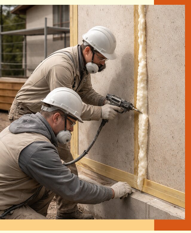 Утепление сип панелей ППУ в Глазове от 4897 руб. под ключ | ТепломастерГлз