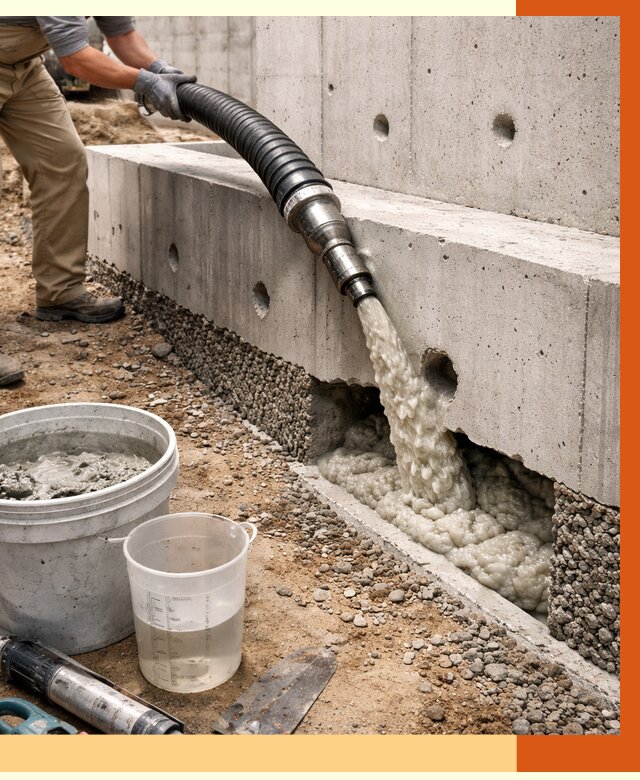 Заполнение полостей фундамента в Глазове от 6938 руб. под ключ | ТепломастерГлз