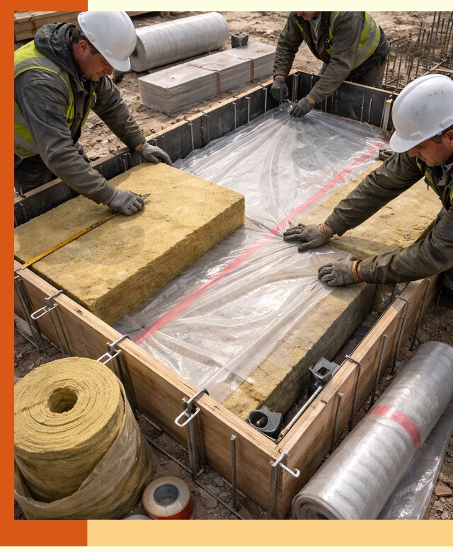 Теплоизоляция опалубки для строительства в Глазове