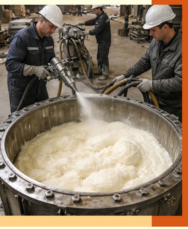 Заливка ППУ в емкости в Глазове от 7397 руб. — утепление емкости под ключ | ТепломастерГлз