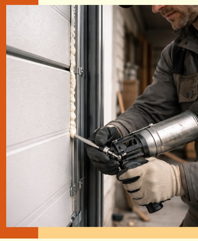 Заполнение пустот ворот в Глазове профессионально и герметично