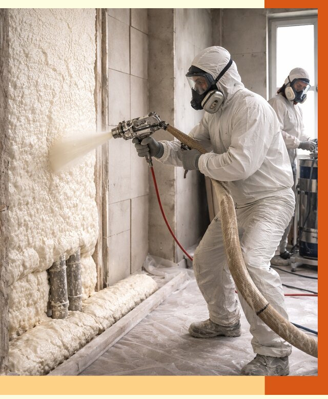 Напыление пенополиуретана в Глазове от 7652 руб./м2 — услуги и монтаж ППУ | ТепломастерГлз