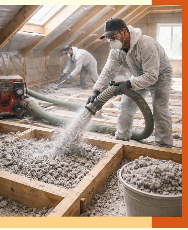 Утепление эковатой в Глазове от 3010 руб./м2 — монтаж и задувка | ТепломастерГлз