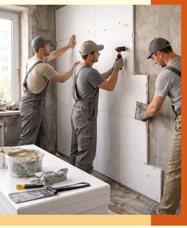 Утепление пенопластом домов и стен в Глазове от 1888 руб. — ТепломастерГлз