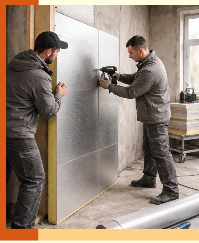 Утепление PIR панелями домов и зданий в Глазове