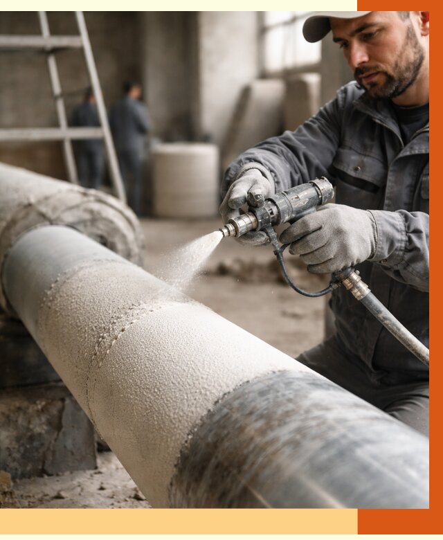 Утепление труб жидкой теплоизоляцией в Глазове от 7652 руб. под ключ | ТепломастерГлз