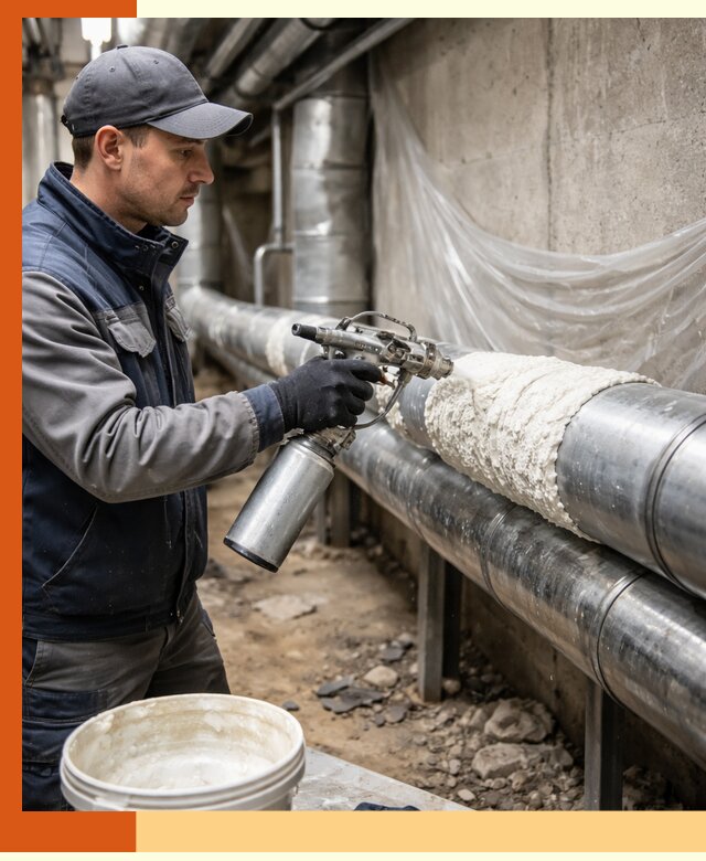 Утепление труб жидкой теплоизоляцией в Глазове