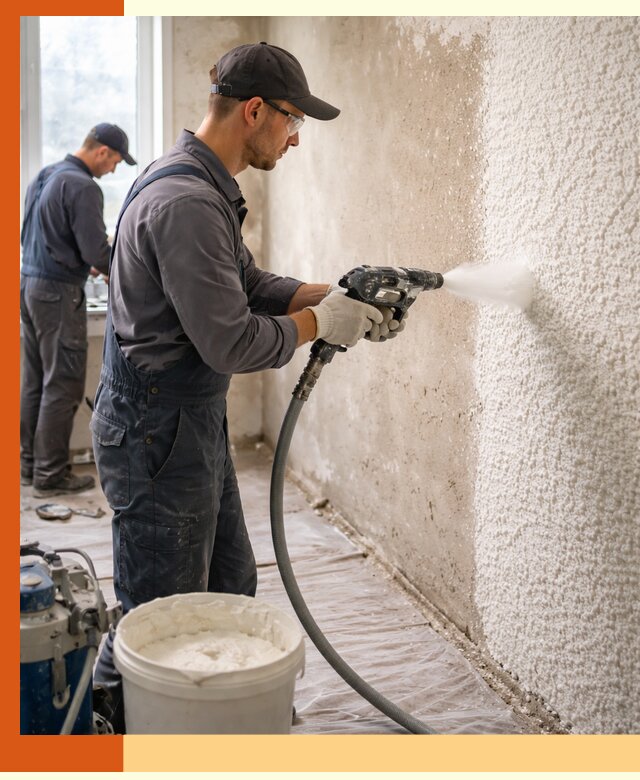 Утепление стен жидкой теплоизоляцией в Глазове для квартир и домов