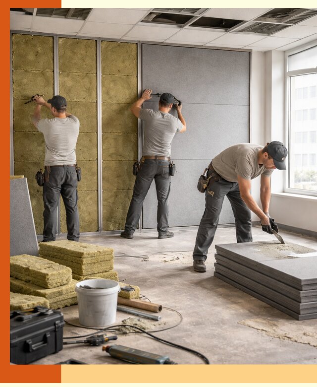 Профессиональная шумоизоляция офисов в Глазове для комфорта сотрудников