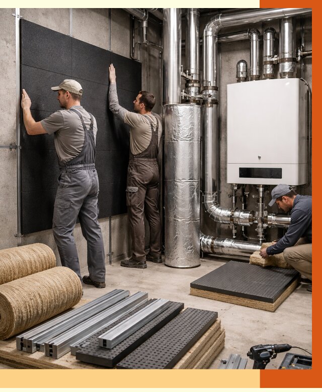 Шумоизоляция котельной в Глазове от 6632 руб. под ключ | Профессиональная звукоизоляция — ТепломастерГлз