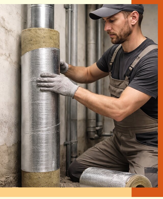 Шумоизоляция труб в Глазове от 1224 руб. — шумоподавление и звукоизоляция труб | ТепломастерГлз