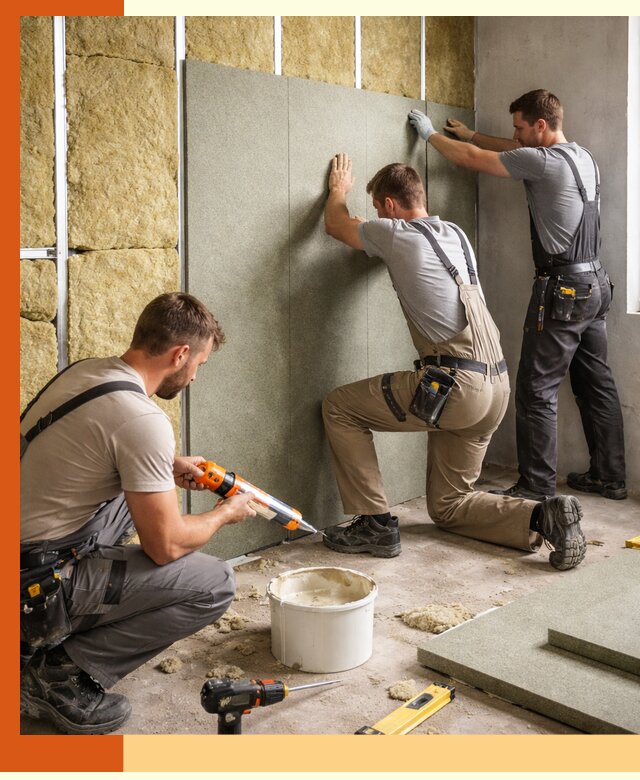 Профессиональная шумоизоляция стен в Глазове для квартир и домов