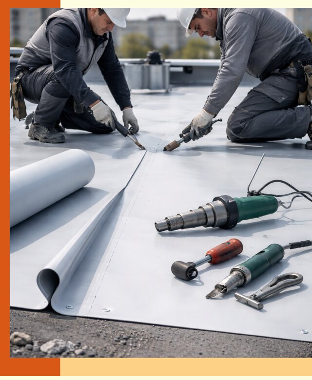Гидроизоляция мембранной кровли в Глазове: монтаж и ремонт быстро