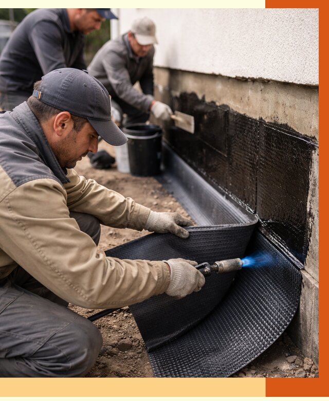 Гидроизоляция цоколя и отмостки в Глазове от 8673 руб. — ТепломастерГлз