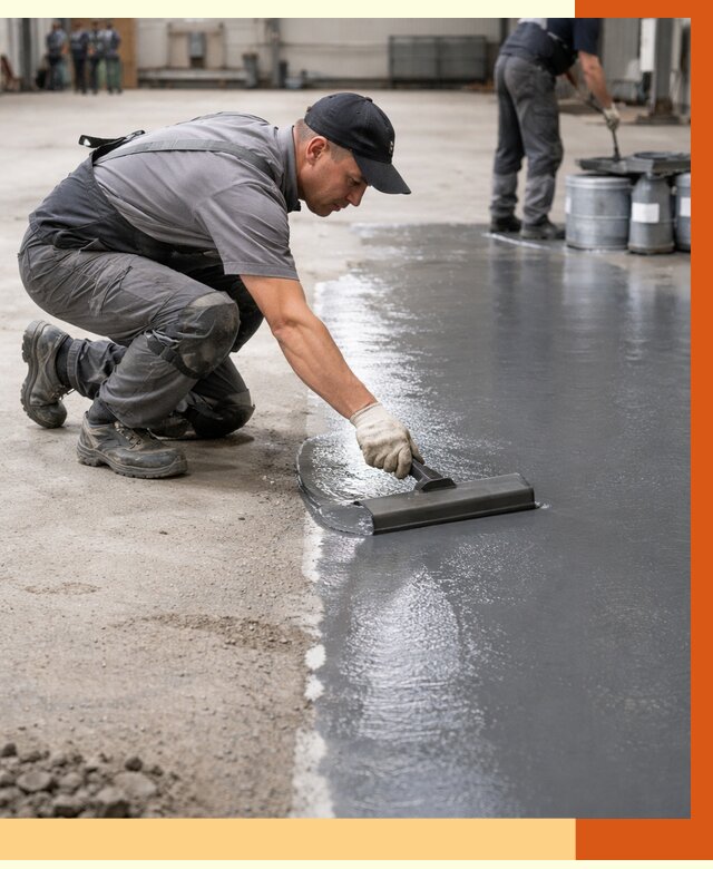 Гидроизоляция промышленного пола в Глазове от 1224 руб./м2 — ТепломастерГлз специалисты под ключ