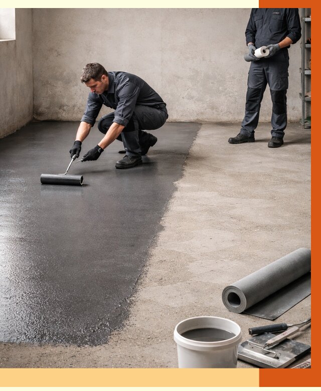 Гидроизоляция гаражного пола в Глазове от 3571 руб./м² — ТепломастерГлз профессионально