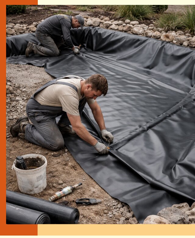 Гидроизоляция пруда в Глазове: надежная защита и герметизация