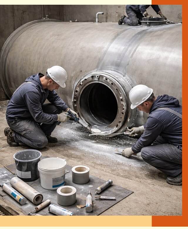 Гидроизоляция резервуара с топливом в Глазове от 76523 руб. под ключ | ТепломастерГлз