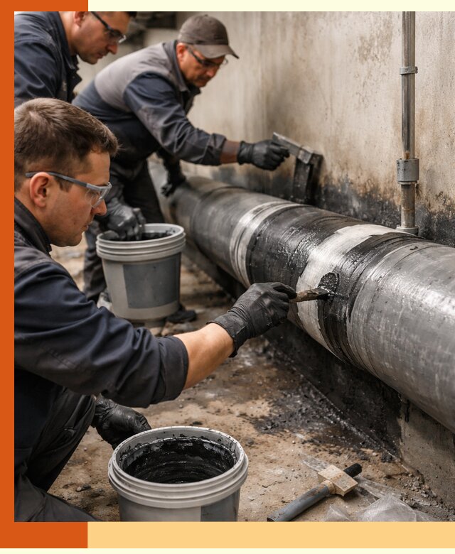 Гидроизоляция труб в Глазове — защита и герметизация коммуникаций