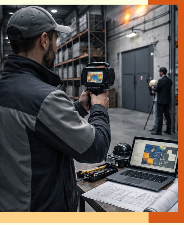 Тепловизионное обследование склада в Глазове от 6632 руб. | ТепломастерГлз