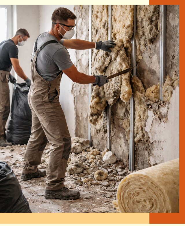 Демонтаж старого утеплителя в Глазове от 3571 руб. — работы под ключ | ТепломастерГлз